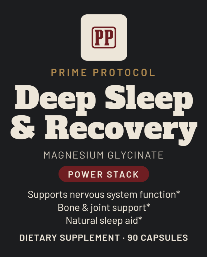 Deep Sleep & Recovery front label