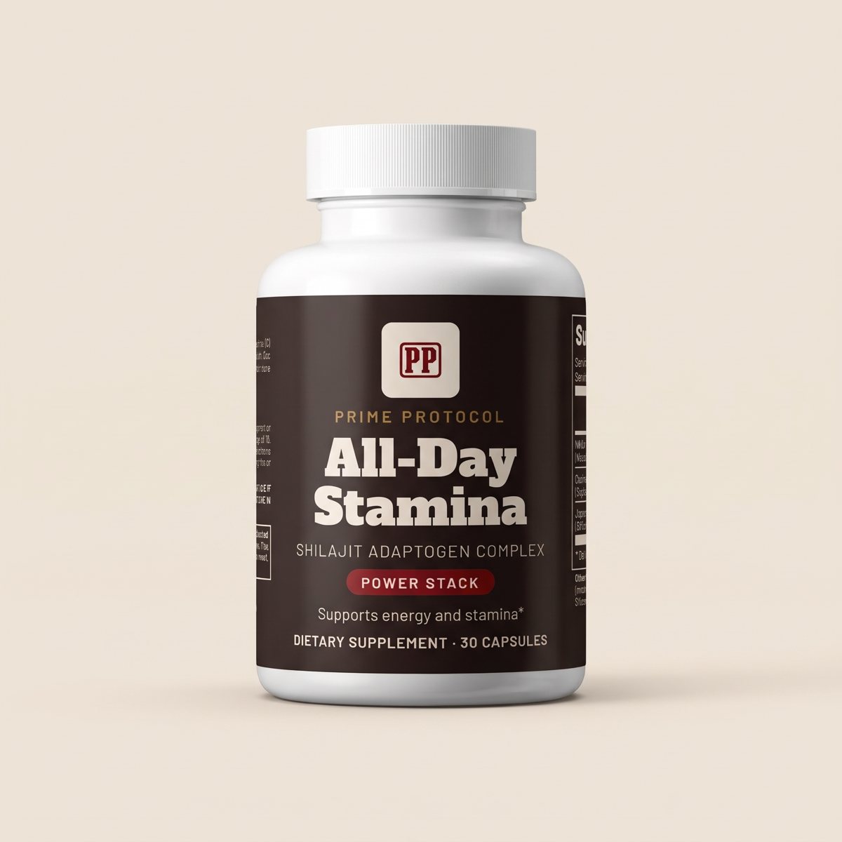 All-Day Stamina label: Shilajit adaptogen complex