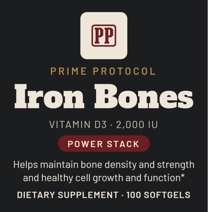 Iron Bones front label